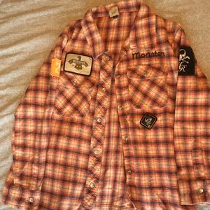 Monster Club kids flannel size 8